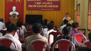 TRUNG TÂM Y TẾ VĂN CHẤN TẬP HUẤN PHÒNG CHỐNG TÁC HẠI THUỐC LÁ CHO NHÂN VIÊN Y TẾ THÔN BẢN, TRƯỞNG THÔN, BẢN, TỔ DÂN PHỐ NĂM 2020