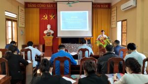 Trung tâm Y tế huyện Văn Chấn tổ chức hội nghị triển khai chương trình “Mở rộng quy mô vệ sinh và nước sạch nông thôn dựa trên kết quả” năm 2021