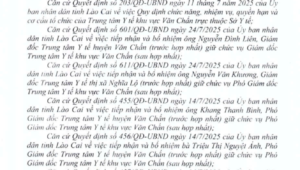Thông báo về việc thay đổi thông tin đơn vị